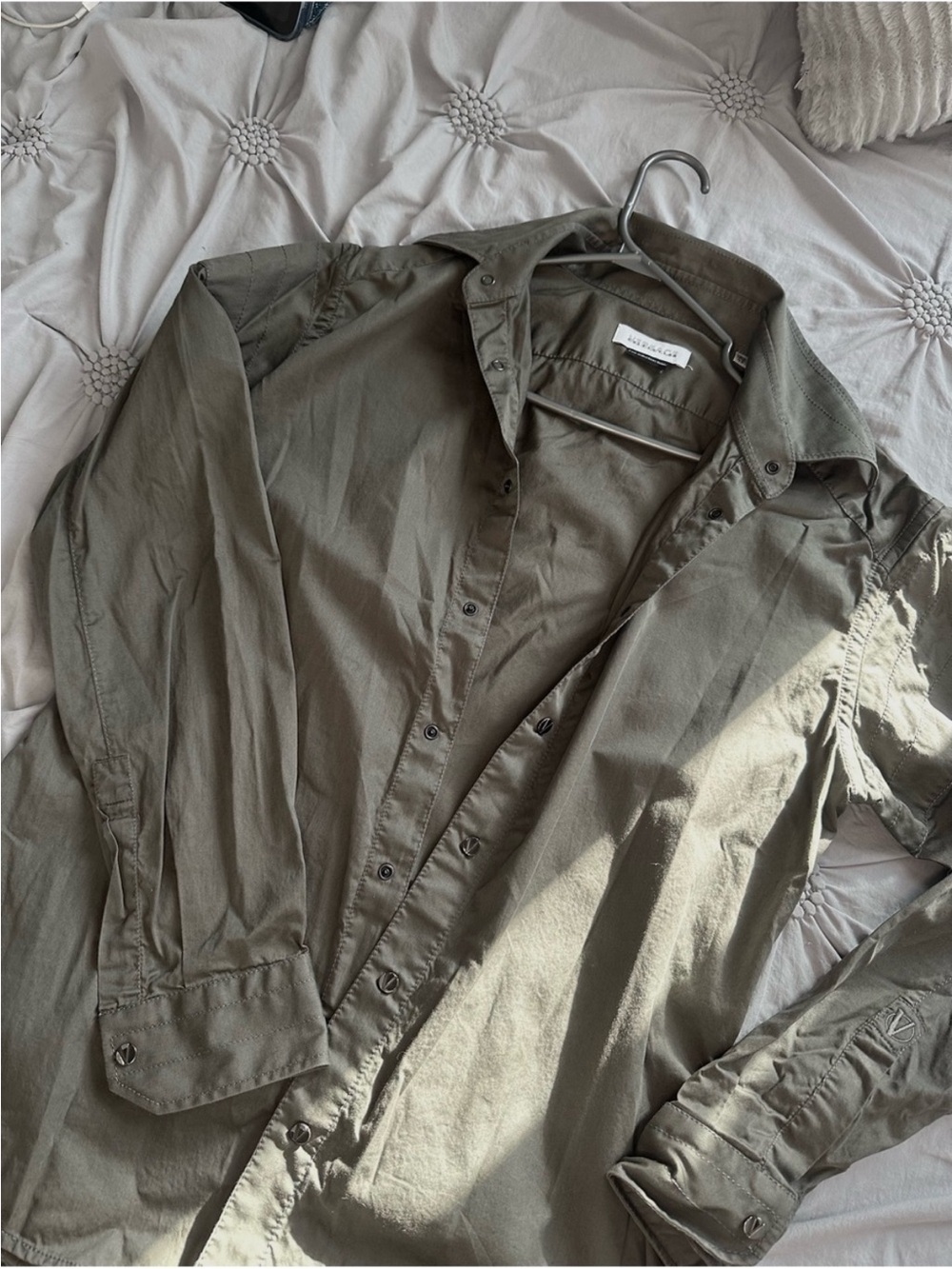 Versace Collection Olive Green Lightweight Shirt Jacket
